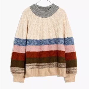 Madewell Smocked Sweater XS